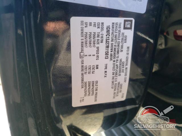 1GNFC13J27R115613 2007 CHEVROLET TAHOE photo no. 13