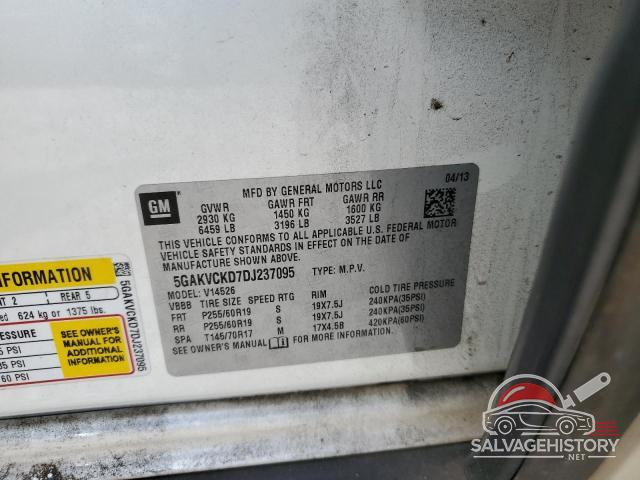 5GAKVCKD7DJ237095 2013 BUICK ENCLAVE photo no. 13