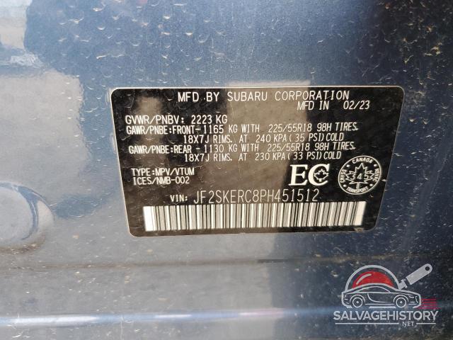 JF2SKERC8PH451512 2023 SUBARU FORESTER photo no. 14
