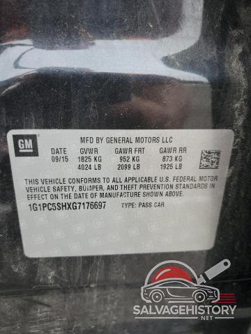 1G1PC5SHXG7176697 2016 CHEVROLET CRUZE photo no. 12