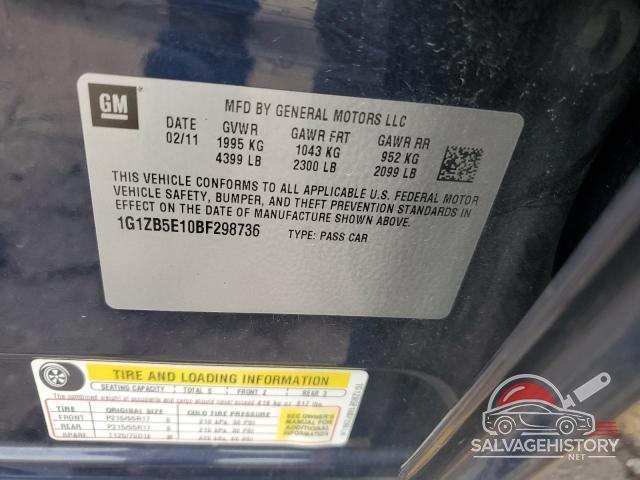 1G1ZB5E10BF298736 2011 CHEVROLET MALIBU photo no. 12