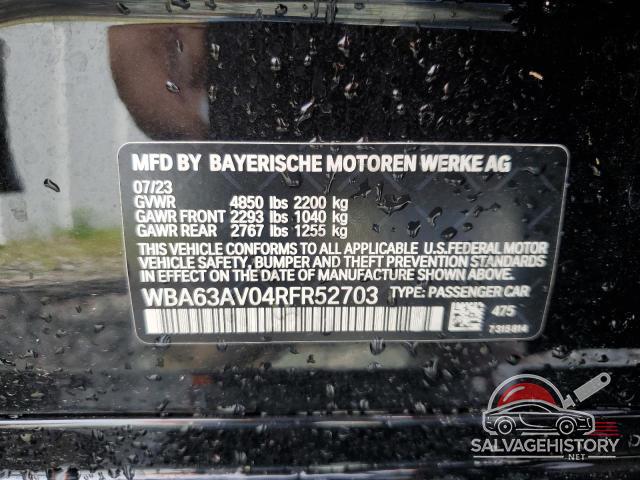 WBA63AV04RFR52703 2024 BMW 4 SERIES photo no. 12