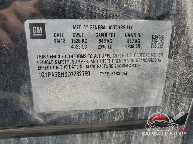 1G1PA5SH6D7282789 2013 CHEVROLET CRUZE photo no. 12
