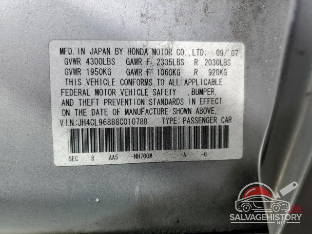JH4CL96888C010788 2008 ACURA TSX photo no. 12