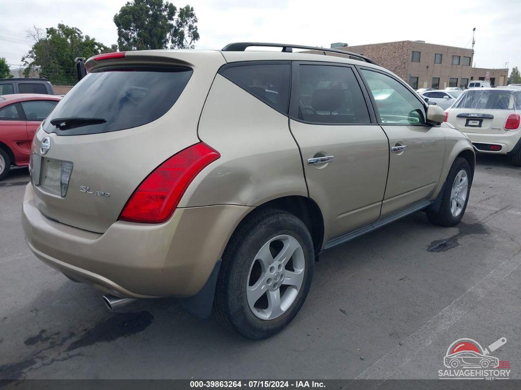JN8AZ08W35W401778 2005 NISSAN MURANO photo no. 4