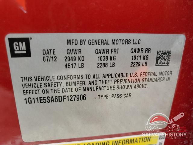 1G11E5SA6DF127906 2013 CHEVROLET MALIBU photo no. 12