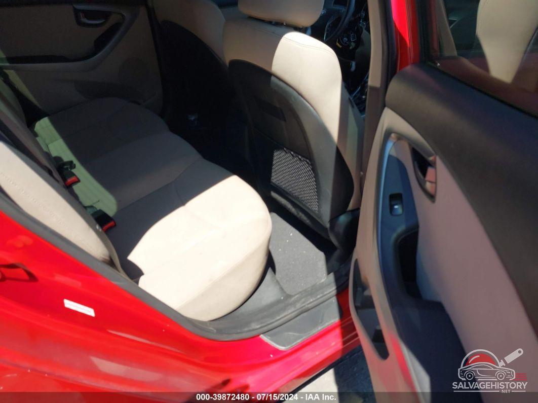 KMHDH4AEXFU412399 2015 HYUNDAI ELANTRA photo no. 8