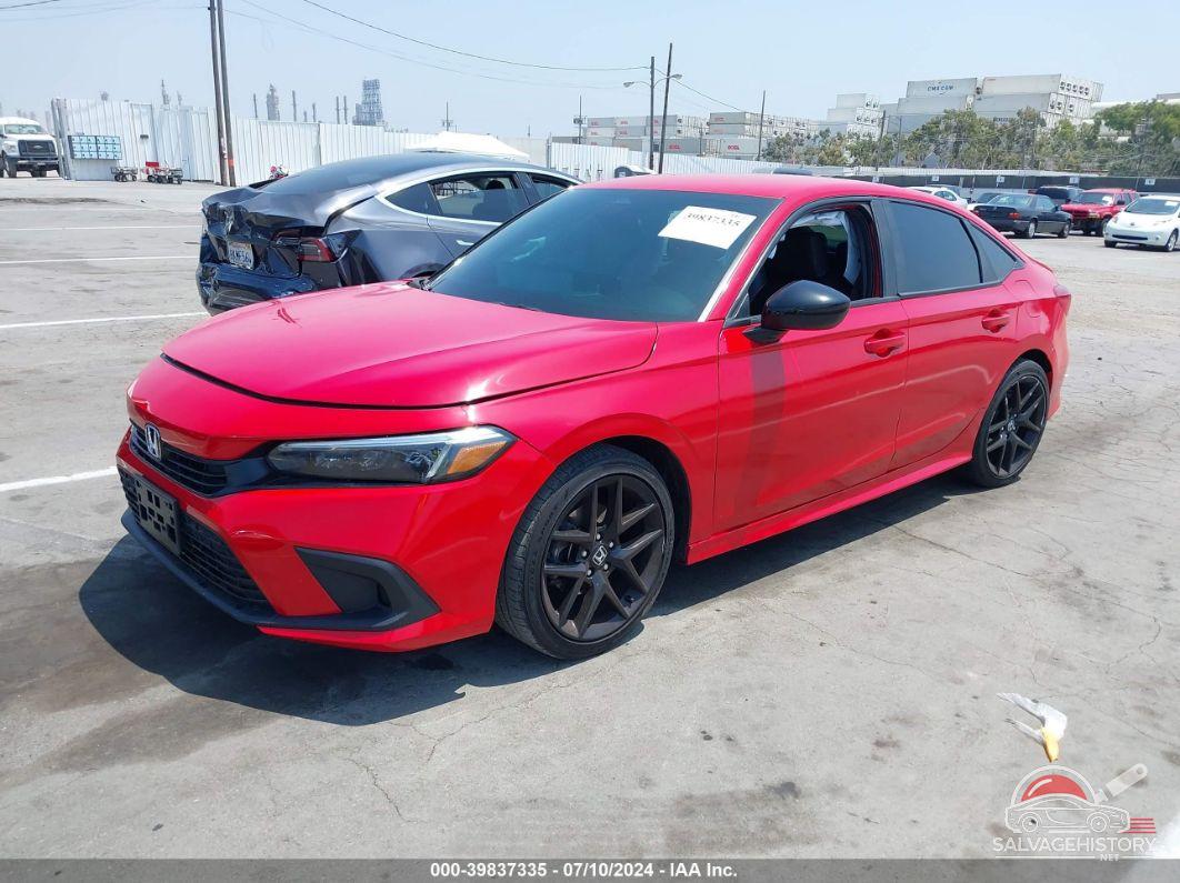 2HGFE2F53NH556866 2022 HONDA CIVIC photo no. 2