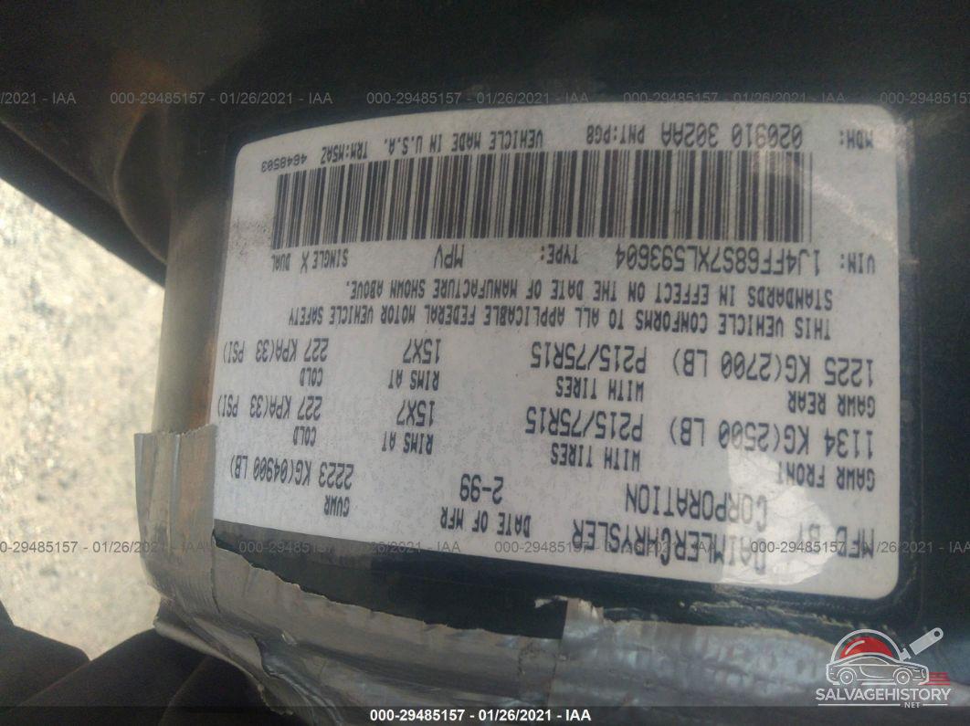 1J4FF68S7XL593604 1999 JEEP CHEROKEE photo no. 9