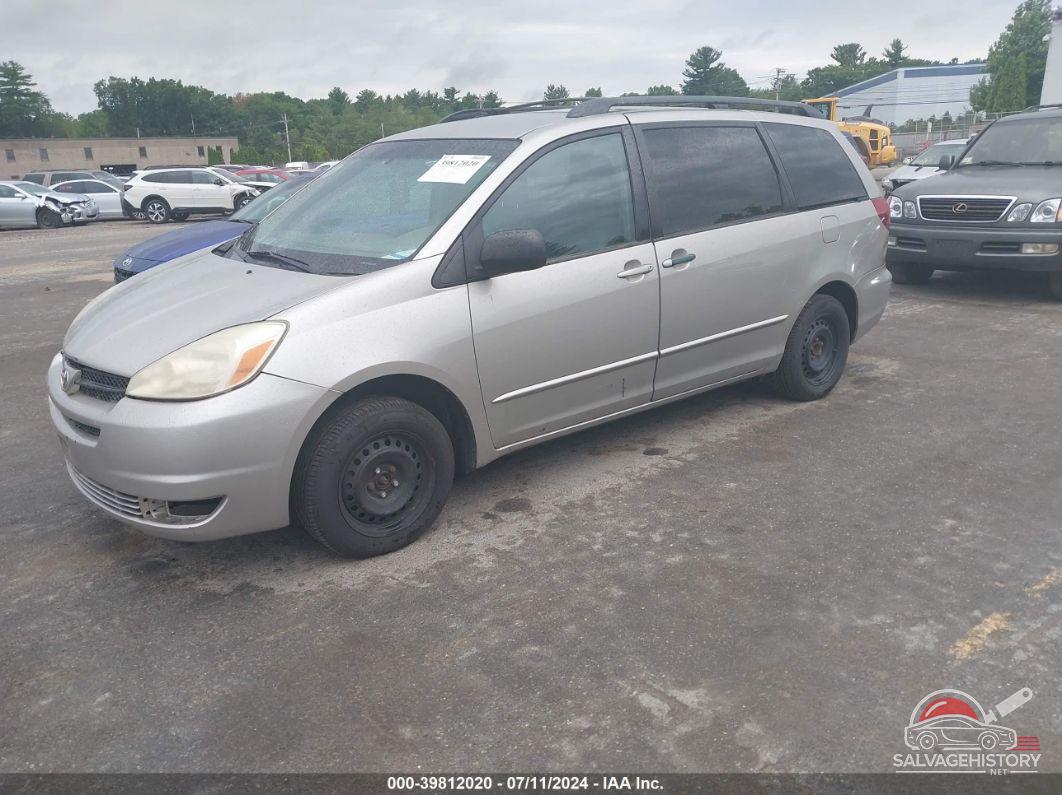 5TDZA23C25S328160 2005 TOYOTA SIENNA photo no. 2