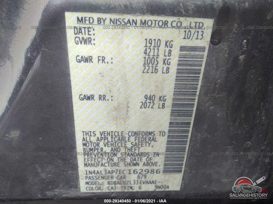1N4AL3AP7EC162986 2014 NISSAN ALTIMA photo no. 9