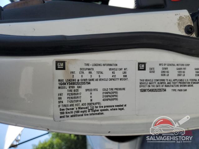 1G6KY54902U235794 2002 CADILLAC SEVILLE photo no. 13