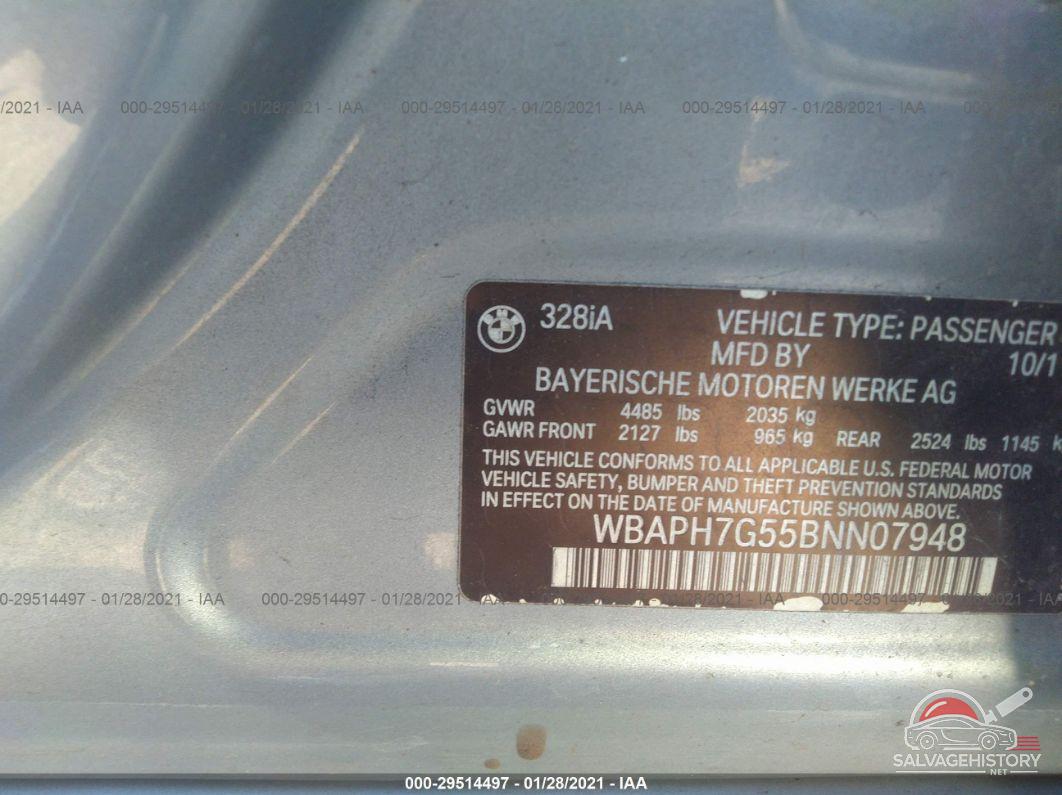 WBAPH7G55BNN07948 2011 BMW 3 SERIES photo no. 9