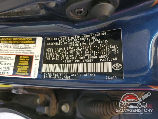 4T4BF1FK0FR475964 2015 TOYOTA CAMRY photo no. 12