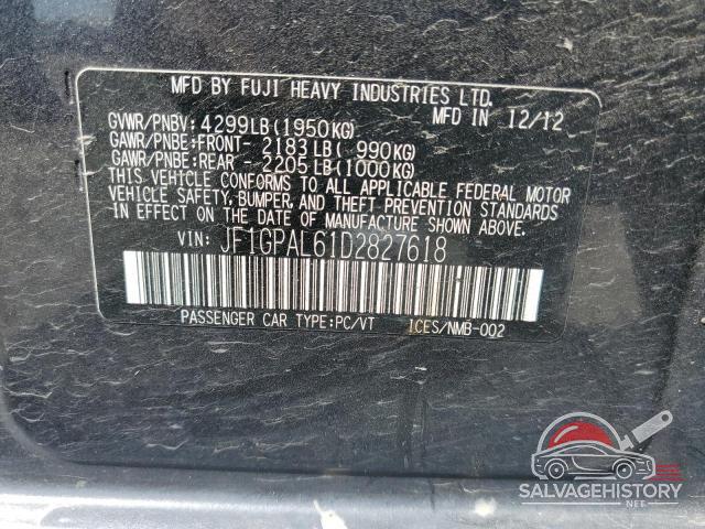 JF1GPAL61D2827618 2013 SUBARU IMPREZA photo no. 14
