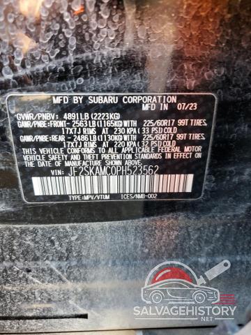JF2SKAMC0PH523562 2023 SUBARU FORESTER photo no. 13