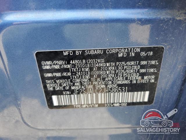 JF2SJALC2JH586531 2018 SUBARU FORESTER photo no. 13