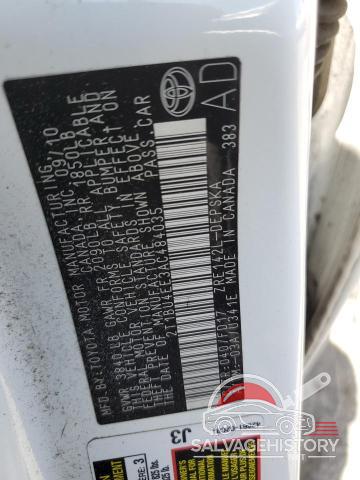 2T1BU4EE3AC484035 2010 TOYOTA COROLLA photo no. 13