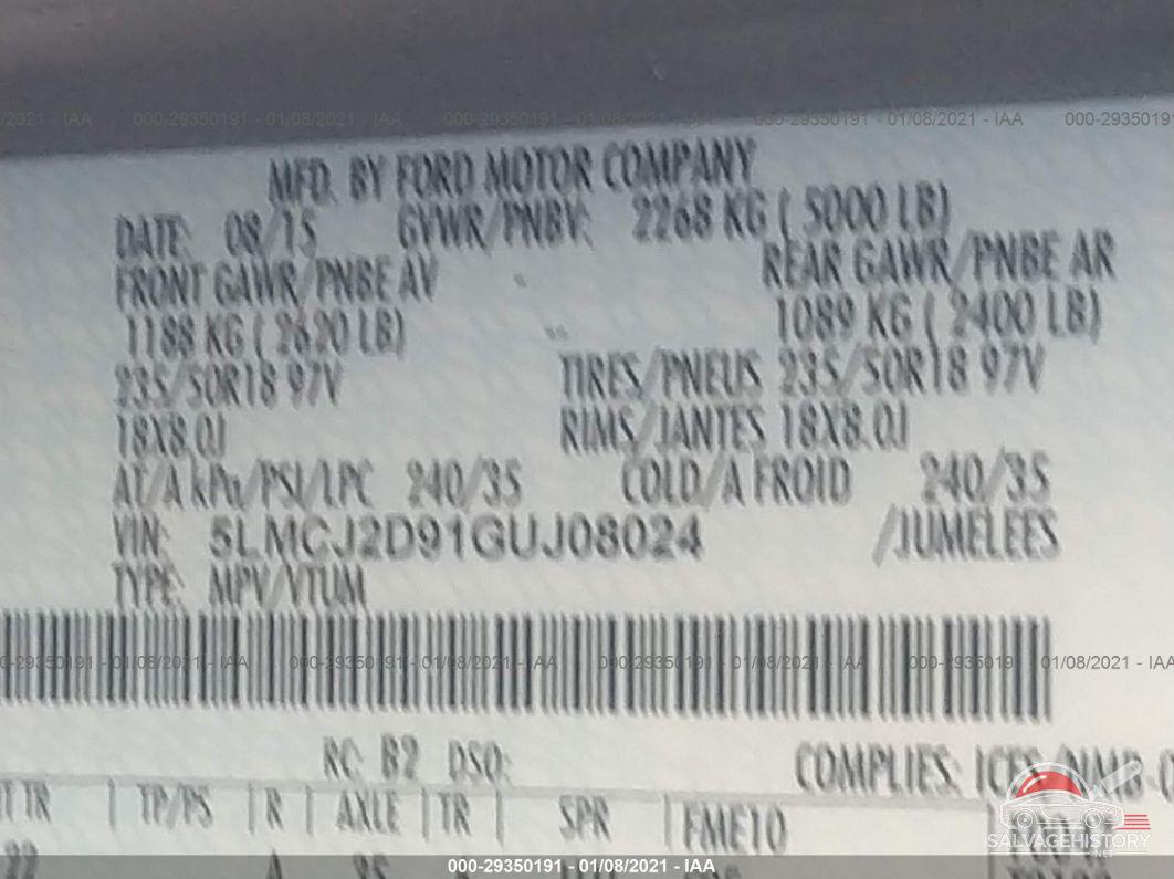 5LMCJ2D91GUJ08024 2016 LINCOLN MKC photo no. 9