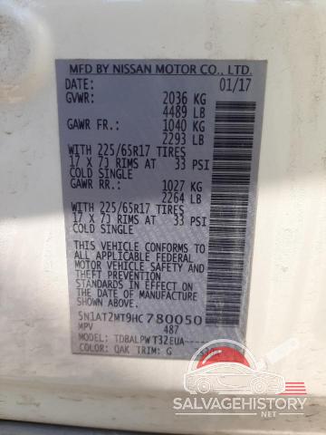 5N1AT2MT9HC780050 2017 NISSAN ROGUE photo no. 13