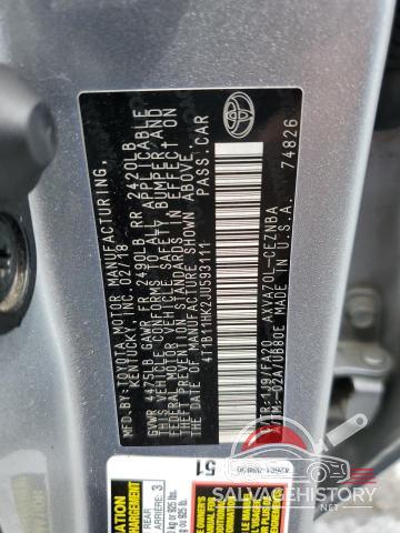 4T1B11HK2JU593111 2018 TOYOTA CAMRY photo no. 13