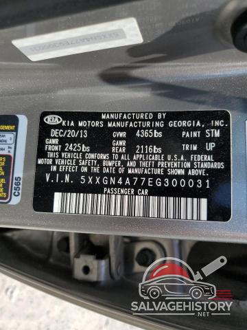 5XXGN4A77EG300031 2014 KIA OPTIMA photo no. 12