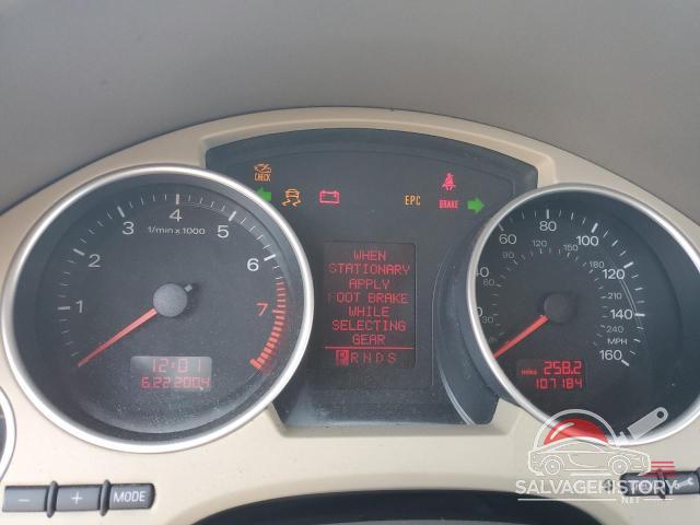 WAUAC48H25K016626 2005 AUDI A4 photo no. 9