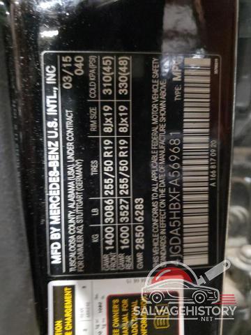 4JGDA5HBXFA569681 2015 MERCEDES-BENZ M-CLASS photo no. 13