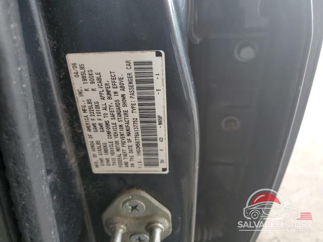 1HGCM56776A137752 2006 HONDA ACCORD photo no. 12