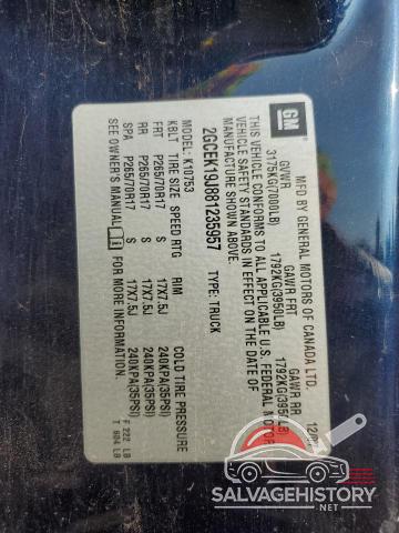 2GCEK19J881235957 2008 CHEVROLET ALL Models photo no. 12
