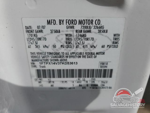 1FTPX14V37KD53613 2007 FORD All Models photo no. 13