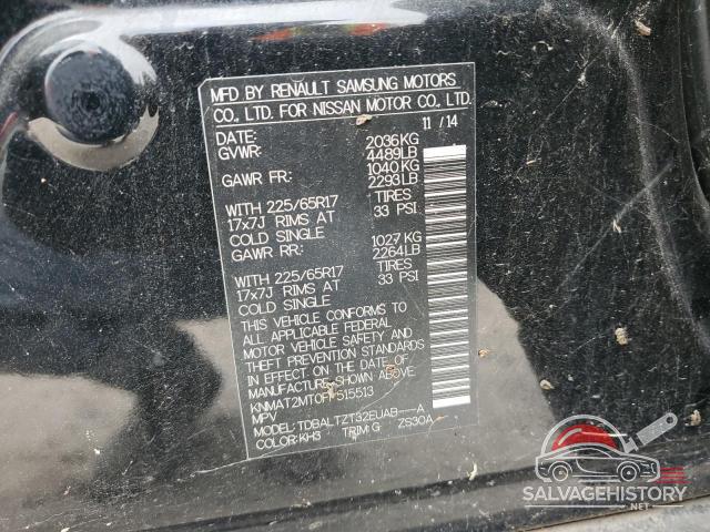 KNMAT2MT0FP515513 2015 NISSAN ROGUE photo no. 12