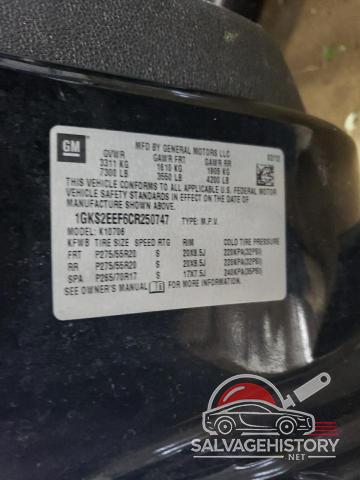 1GKS2EEF6CR250747 2012 GMC YUKON photo no. 13