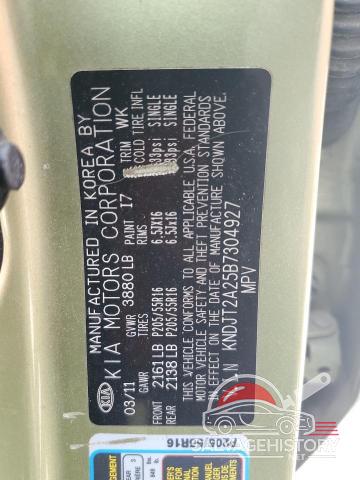 KNDJT2A25B7304927 2011 KIA SOUL photo no. 12