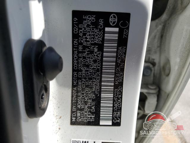 JTDS4RCE2LJ007443 2020 TOYOTA COROLLA photo no. 12