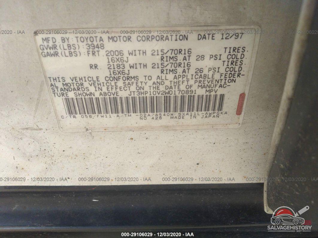JT3HP10V2W0170891 1998 TOYOTA RAV4 photo no. 9
