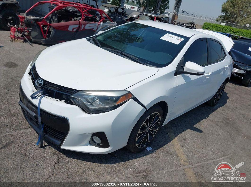 5YFBURHEXGP428482 2016 TOYOTA COROLLA photo no. 2