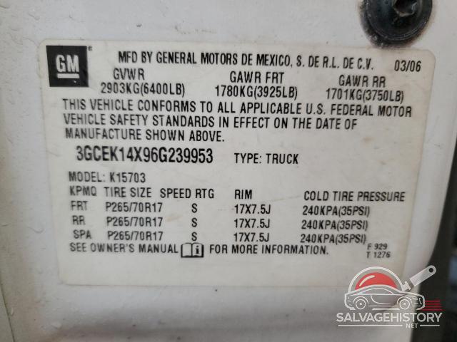 3GCEK14X96G239953 2006 CHEVROLET ALL Models photo no. 13
