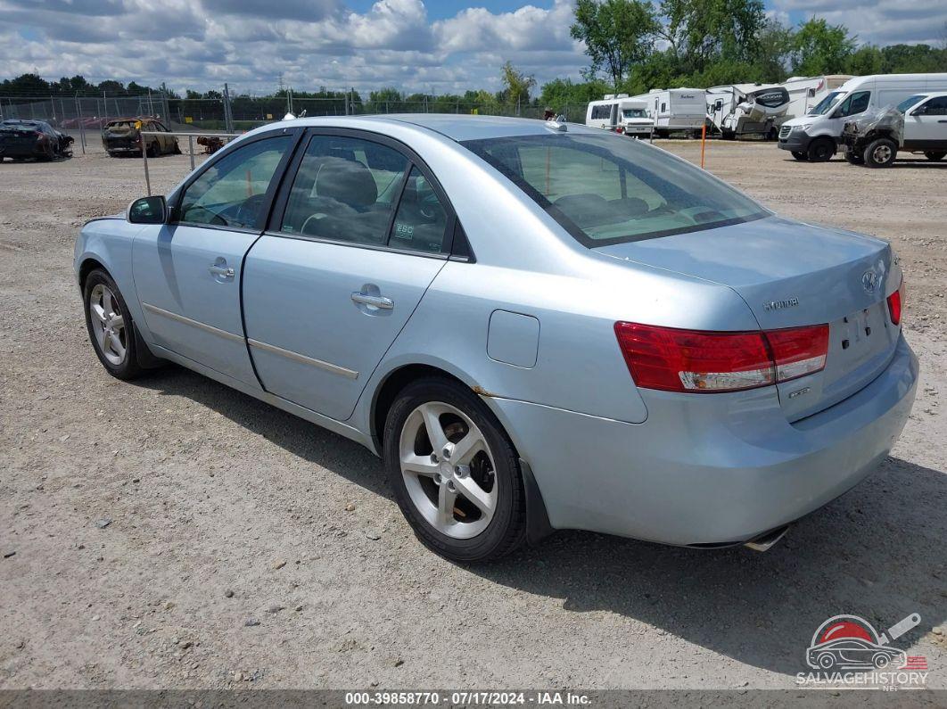 5NPEU46F58H370811 2008 HYUNDAI SONATA photo no. 3