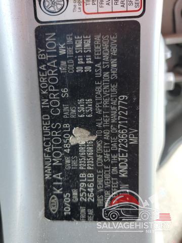 KNDJE723667172779 2006 KIA SPORTAGE photo no. 12