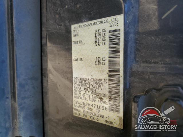 1N4AL21E39N471096 2009 NISSAN ALTIMA photo no. 13