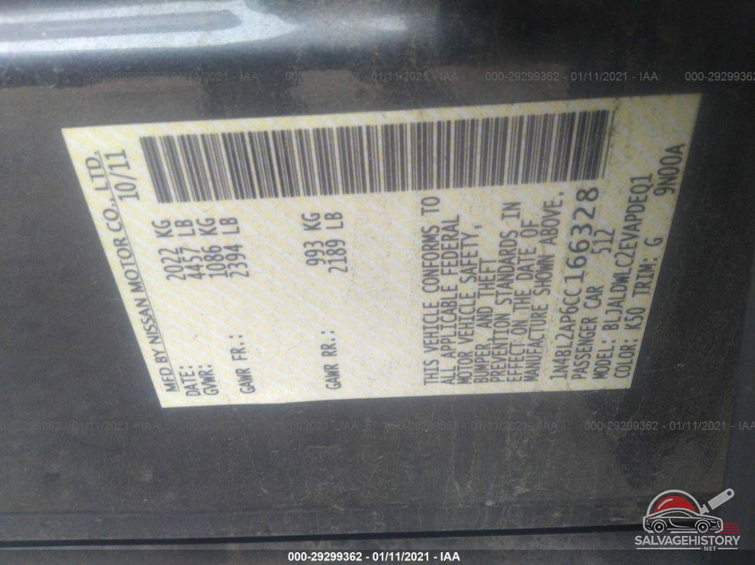 1N4BL2AP6CC166328 2012 NISSAN ALTIMA photo no. 9