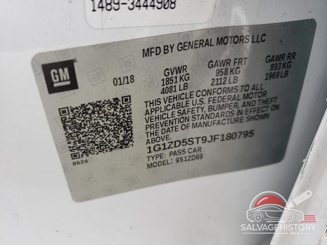 1G1ZD5ST9JF180795 2018 CHEVROLET MALIBU photo no. 12