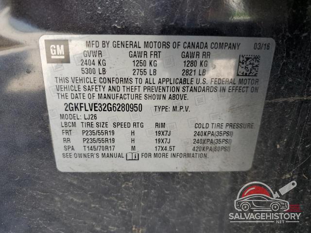 2GKFLVE32G6280950 2016 GMC TERRAIN photo no. 13