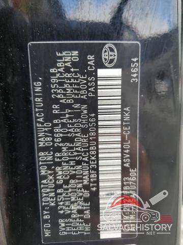 4T1BF3EK8BU180564 2011 TOYOTA CAMRY photo no. 13