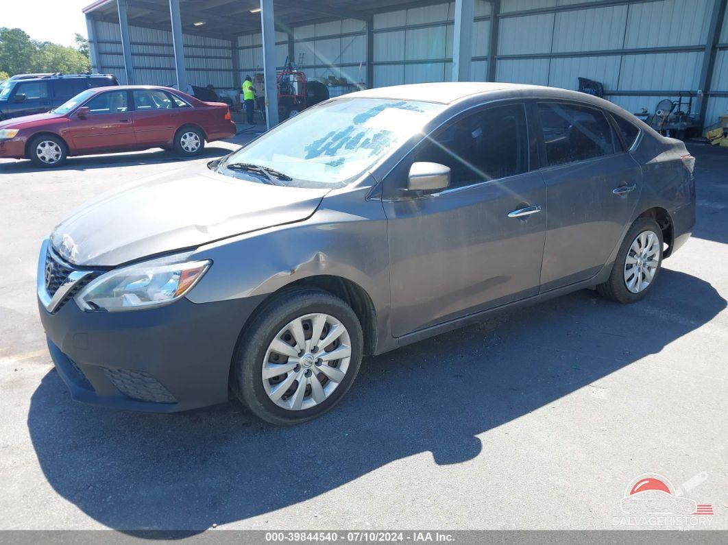 3N1AB7AP3HL642989 2017 NISSAN SENTRA photo no. 2