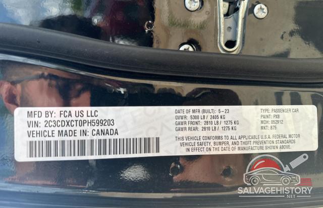 2C3CDXCT0PH599203 2023 DODGE CHARGER photo no. 10
