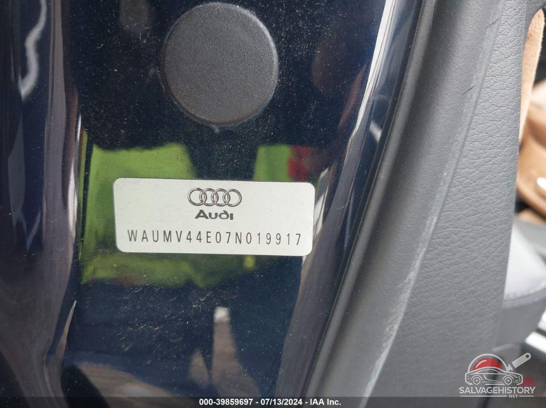 WAUMV44E07N019917 2007 AUDI A8 L photo no. 9