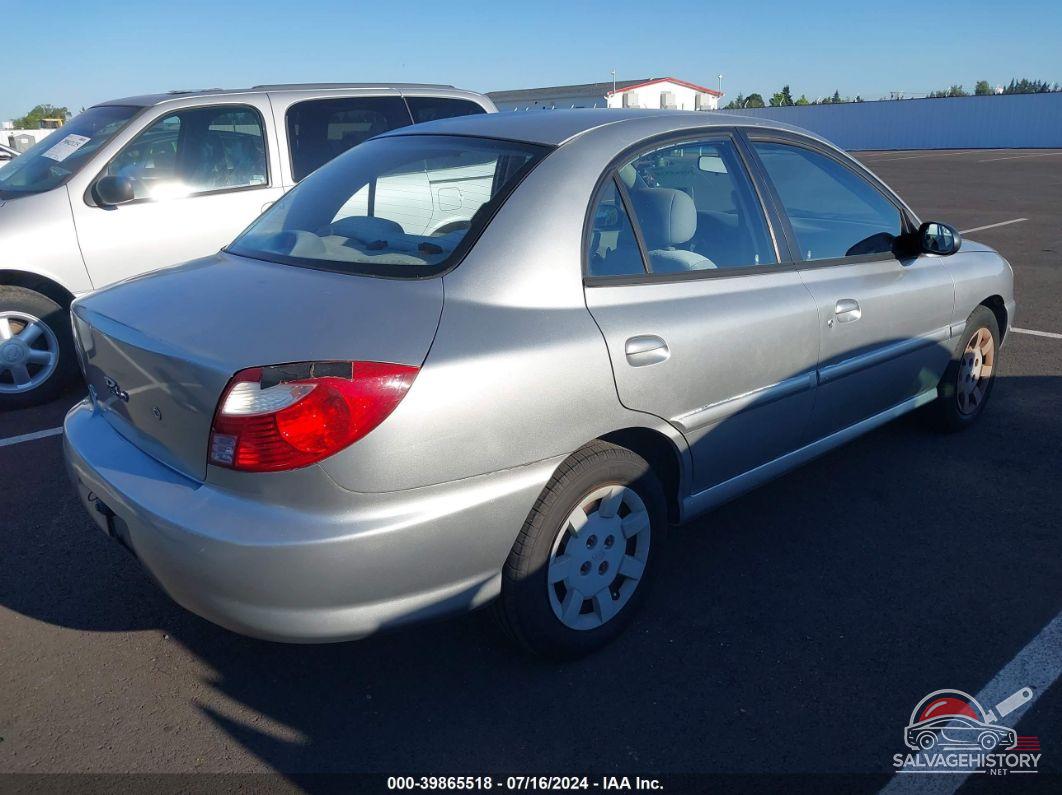 KNADC123026195374 2002 KIA RIO photo no. 4