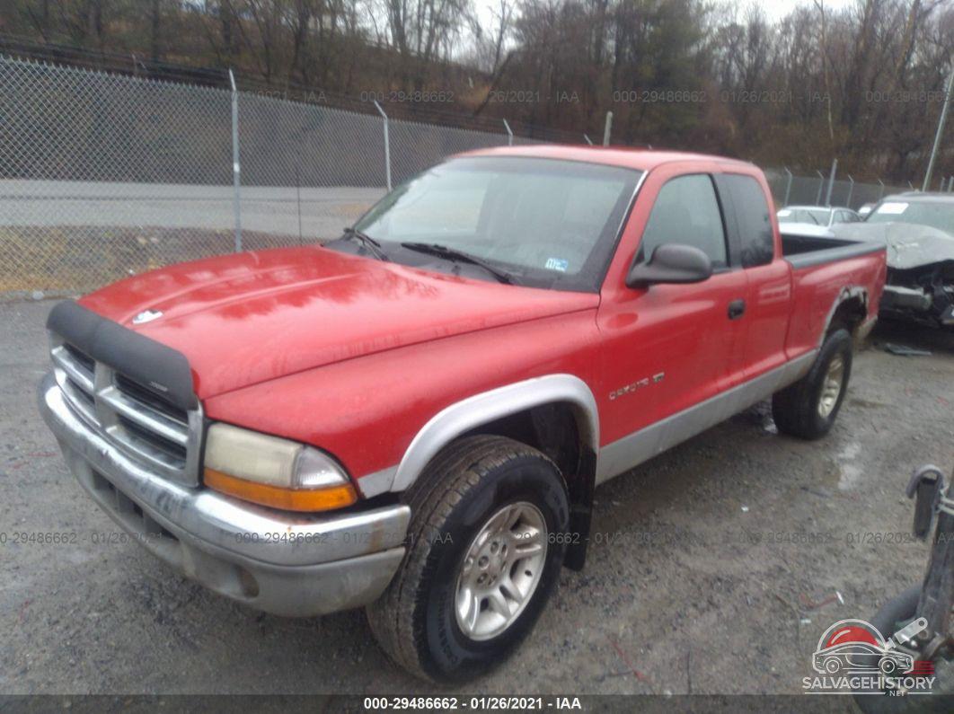 1B7GG22X21S207141 2001 DODGE DAKOTA photo no. 2